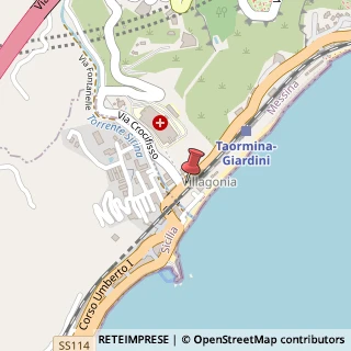 Mappa Via Nazionale, 117, 98039 Taormina, Messina (Sicilia)