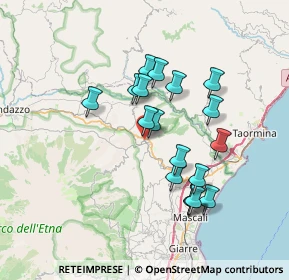Mappa Via Francesco Messina, 95015 Linguaglossa CT, Italia (7.015)