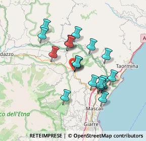 Mappa Via dei Cestai, 95015 Linguaglossa CT, Italia (6.66263)