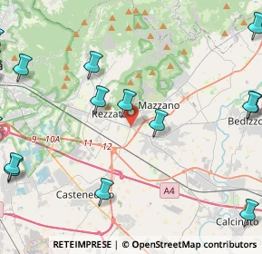 Mappa Via Bronzetti Narciso, 25086 Rezzato BS, Italia (7.054)