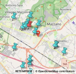 Mappa Via Bronzetti Narciso, 25086 Rezzato BS, Italia (2.7475)