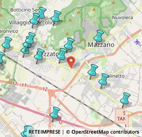 Mappa Via Bronzetti Narciso, 25086 Rezzato BS, Italia (2.8975)