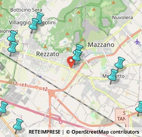 Mappa Via Bronzetti Narciso, 25086 Rezzato BS, Italia (2.93182)