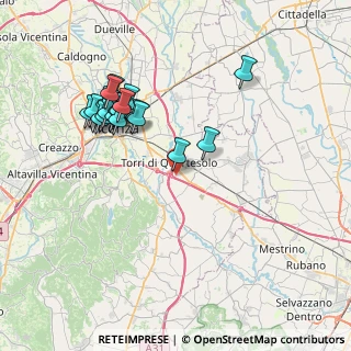 Mappa Via Brescia, 36100 Torri di Quartesolo VI, Italia (7.52316)