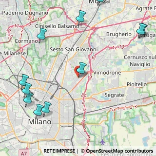 Mappa Via Mario Pieri, 20127 Milano MI, Italia (6.10091)