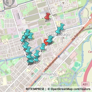 Mappa Via Mario Pieri, 20127 Milano MI, Italia (0.447)