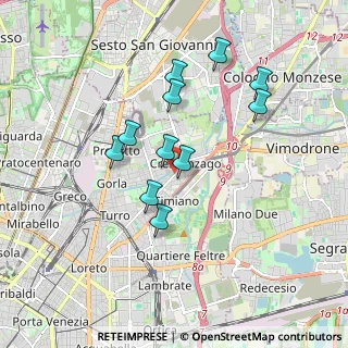Mappa Via Mario Pieri, 20127 Milano MI, Italia (1.58364)