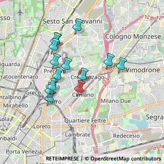 Mappa Via Mario Pieri, 20127 Milano MI, Italia (1.685)