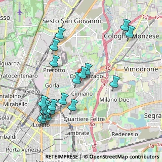 Mappa Via Mario Pieri, 20127 Milano MI, Italia (2.2225)