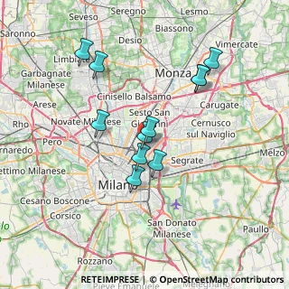Mappa Via Luigi Cirenei, 20128 Milano MI, Italia (6.38273)