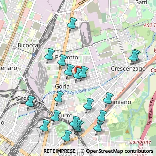 Mappa Via Sassari, 20128 Milano MI, Italia (1.203)