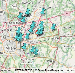 Mappa Via Pier della Francesca, 20096 Pioltello MI, Italia (6.354)