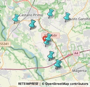 Mappa Viale Cimitero, 20012 Cuggiono MI, Italia (3.58364)