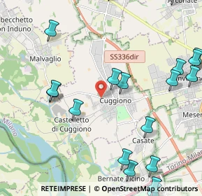 Mappa Viale Cimitero, 20012 Cuggiono MI, Italia (2.9315)