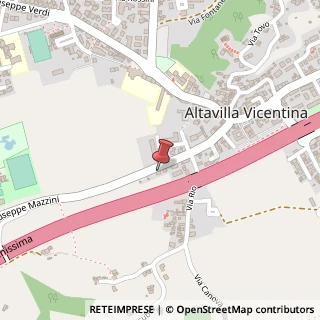 Mappa Via G. Mazzini, 16, 36077 Altavilla Vicentina, Vicenza (Veneto)