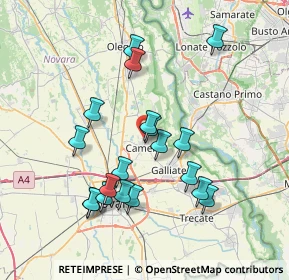 Mappa Piazzale Salvo d'Acquisto, 28062 Cameri NO, Italia (7.11737)
