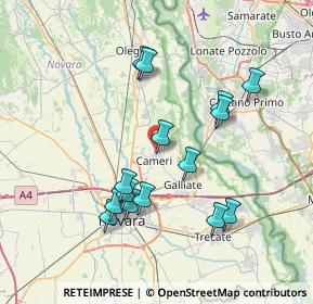 Mappa Piazzale Salvo d'Acquisto, 28062 Cameri NO, Italia (7.13133)