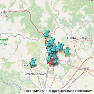 Mappa Via Fratelli Savio, 10013 Borgofranco d'Ivrea TO, Italia (10.45556)