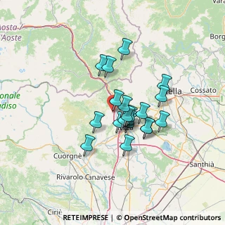 Mappa Via Fratelli Savio, 10013 Borgofranco d'Ivrea TO, Italia (9.9385)