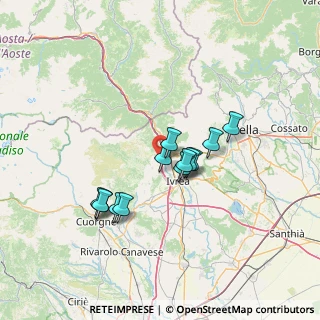 Mappa Via Fratelli Savio, 10013 Borgofranco d'Ivrea TO, Italia (11.16923)