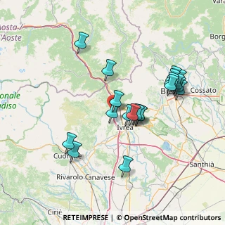 Mappa Via Fratelli Savio, 10013 Borgofranco d'Ivrea TO, Italia (14.0655)