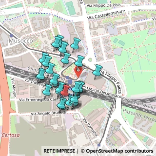 Mappa Via Mario del Monaco, 20157 Milano MI, Italia (0.20172)