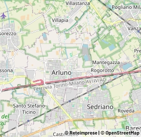 Mappa Via V. Alfieri, 20010 Arluno MI, Italia (1.99091)