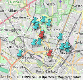 Mappa Via Trevi, 20161 Milano MI, Italia (1.45733)