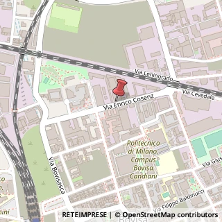 Mappa Via Enrico Cosenz, 32, 20158 Milano, Milano (Lombardia)