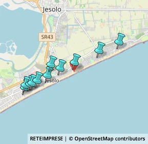 Mappa Via Dalmazia 5° Accesso al Mare, 30016 Lido di Jesolo VE, Italia (1.90545)