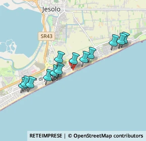 Mappa Via Dalmazia 5° Accesso al Mare di, 30016 Lido di Jesolo VE, Italia (1.70071)