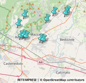 Mappa Via Marenzio Luca, 25080 Mazzano BS, Italia (3.92909)