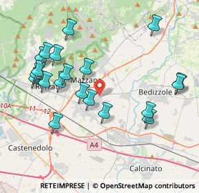 Mappa Via Marenzio Luca, 25080 Mazzano BS, Italia (4.225)