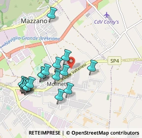 Mappa Via Marenzio Luca, 25080 Mazzano BS, Italia (1.063)