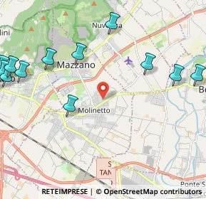 Mappa Via Marenzio Luca, 25080 Mazzano BS, Italia (3.4025)