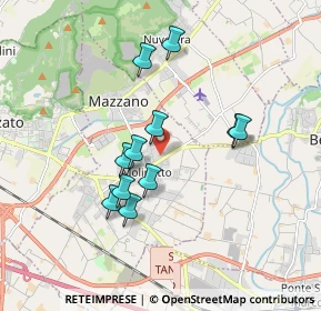 Mappa Via Marenzio Luca, 25080 Mazzano BS, Italia (1.52636)