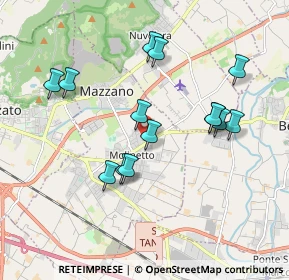 Mappa Via Marenzio Luca, 25080 Mazzano BS, Italia (1.76286)