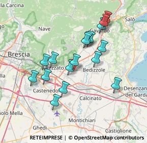 Mappa Via Marenzio Luca, 25080 Mazzano BS, Italia (6.66059)