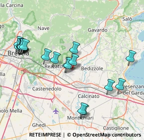 Mappa Via Marenzio Luca, 25080 Mazzano BS, Italia (8.8565)