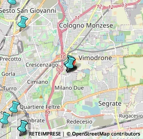 Mappa Via Olgettina Milano, 20132 Milano MI, Italia (2.488)