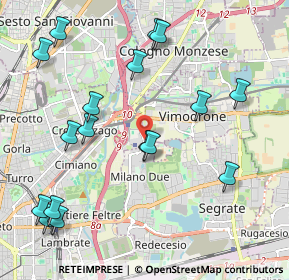 Mappa Via Olgettina Milano, 20132 Milano MI, Italia (2.40118)