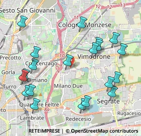 Mappa Via Olgettina Milano, 20132 Milano MI, Italia (2.3835)