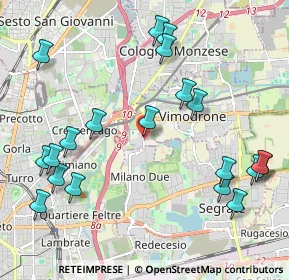 Mappa Via Olgettina Milano, 20132 Milano MI, Italia (2.459)