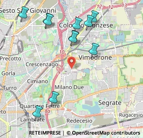 Mappa Via Olgettina Milano, 20132 Milano MI, Italia (2.27818)