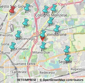 Mappa Via Olgettina Milano, 20132 Milano MI, Italia (2.18308)