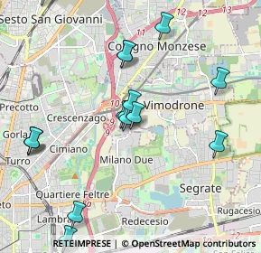 Mappa Via Olgettina Milano, 20132 Milano MI, Italia (2.14313)