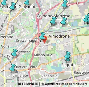 Mappa Via Olgettina Milano, 20132 Milano MI, Italia (3.283)