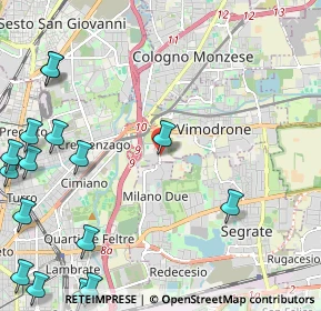 Mappa Via Olgettina Milano, 20132 Milano MI, Italia (3.3)