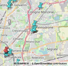 Mappa Via Olgettina Milano, 20132 Milano MI, Italia (3.008)