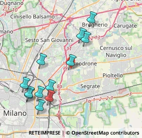 Mappa Via Olgettina Milano, 20132 Milano MI, Italia (4.34417)